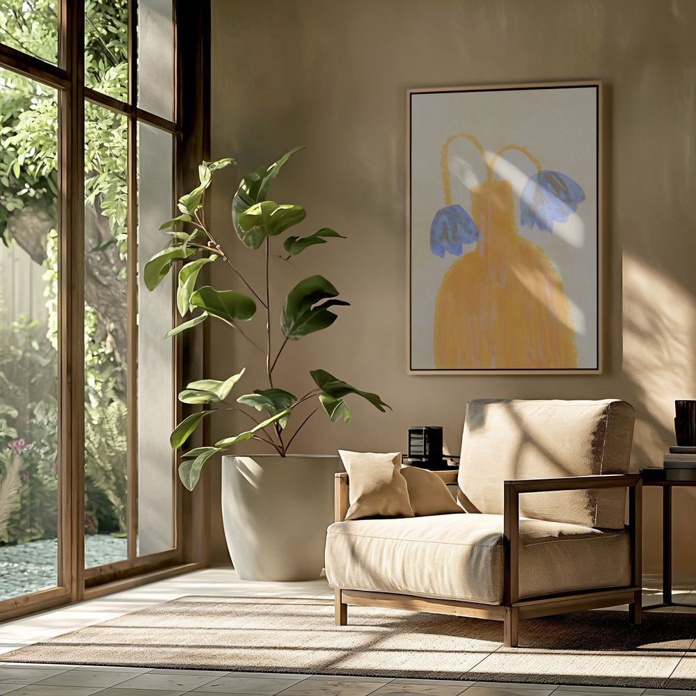 Still Life With a Vase and Two Flowers | Poster
