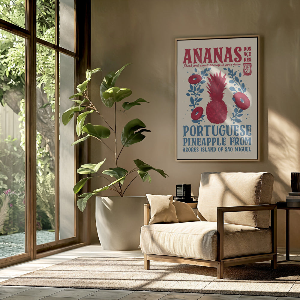Pineapple kitchen print | Poster