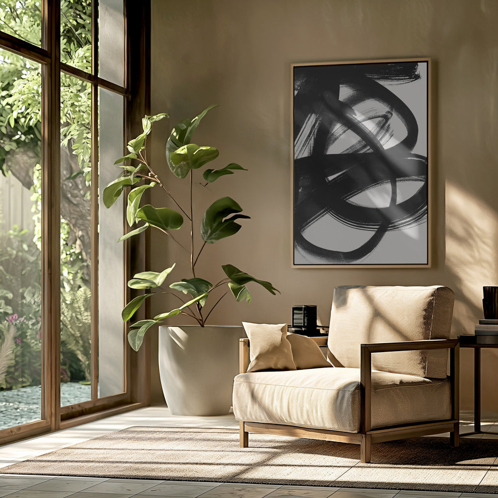Abstrakte Pinselstriche 5 A1 | Poster