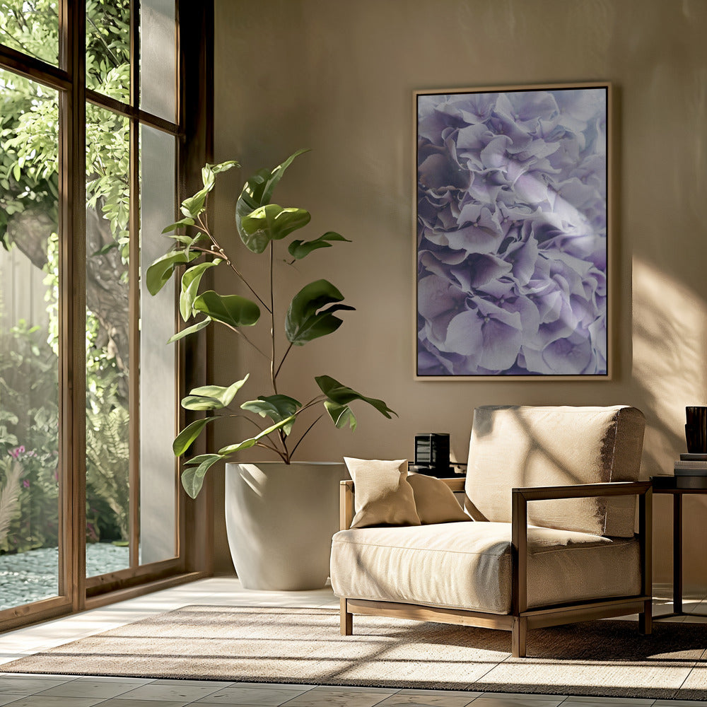 Vibrant Purple Hydrangea Flowers | Poster