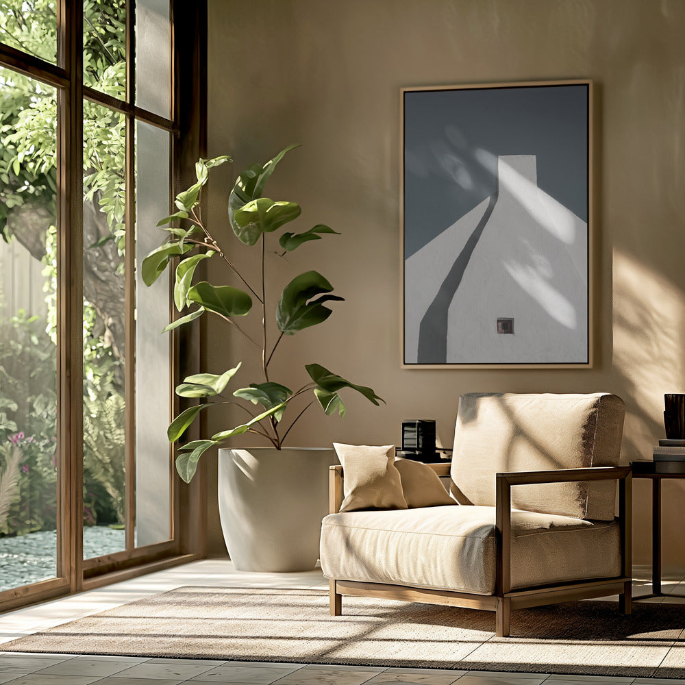 Weiße Geometrie | Poster