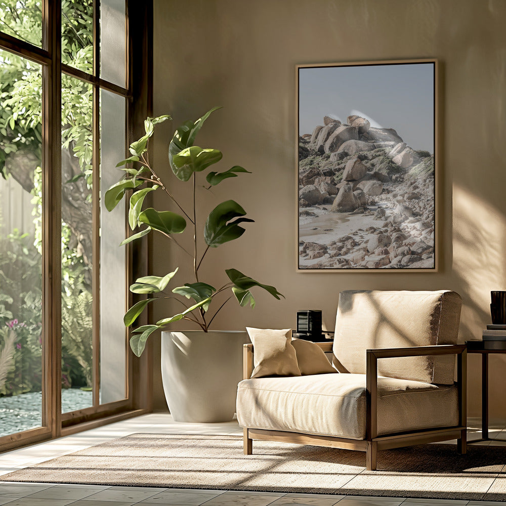 Rocky Coastline Serenity | Poster