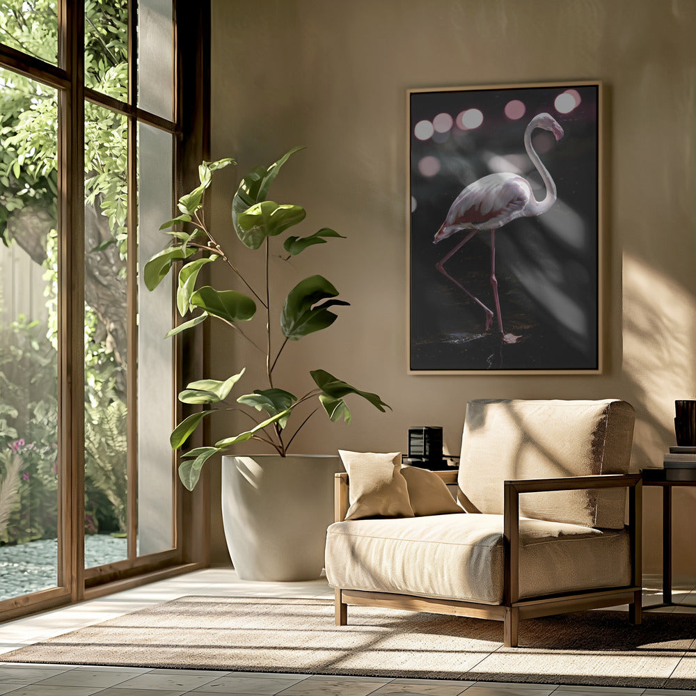 Eleganter Flamingo | Poster