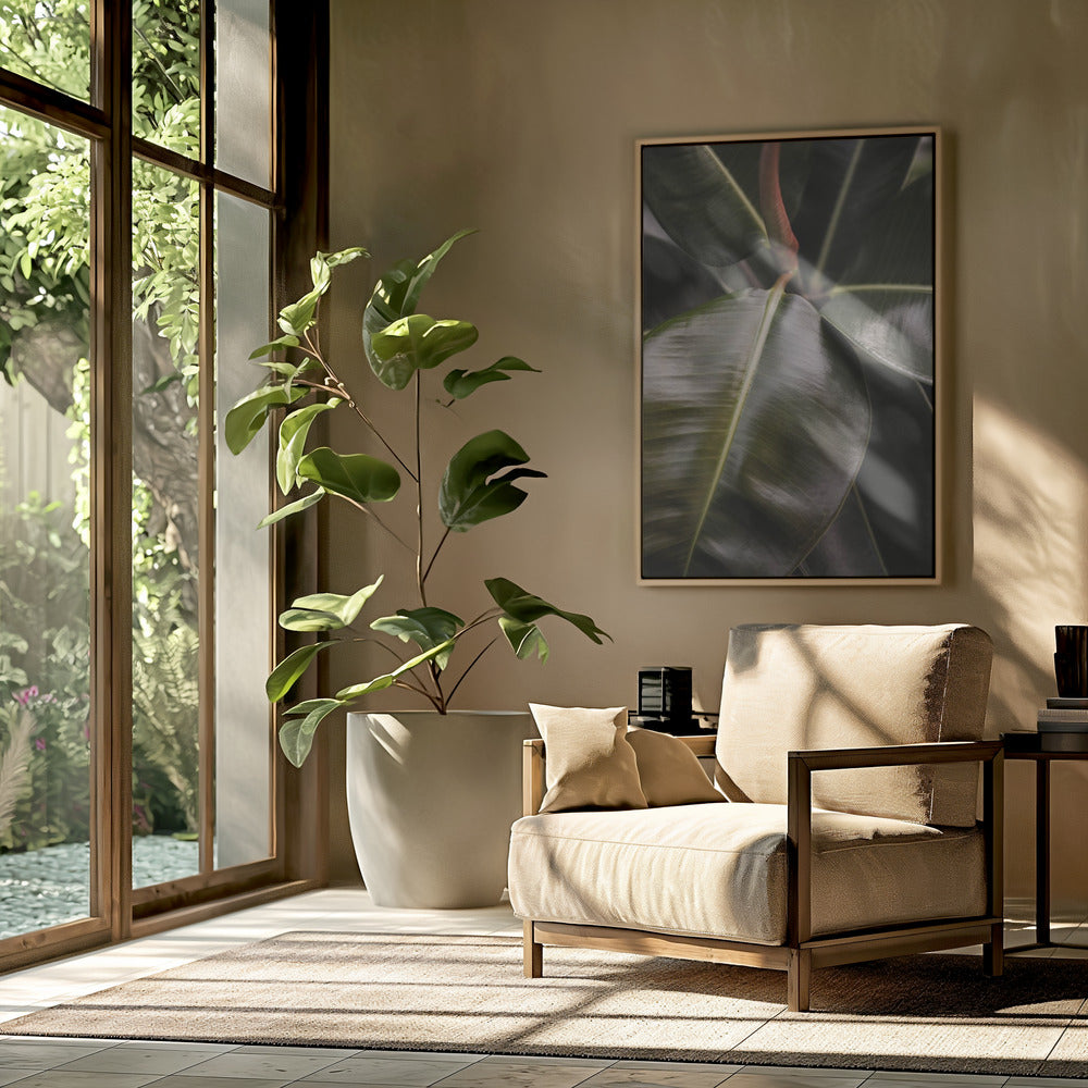 Glossy Leaf Elegance | Poster