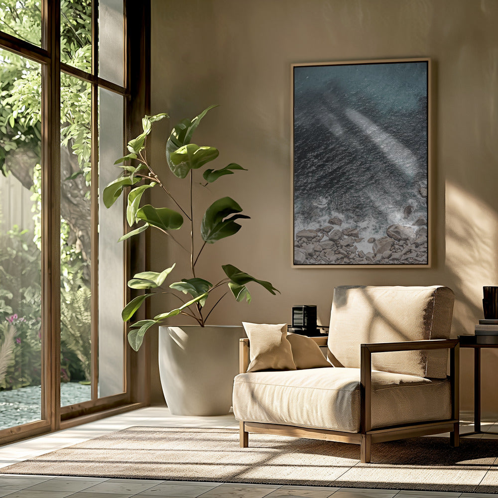 Rocky Coastline Waves | Poster