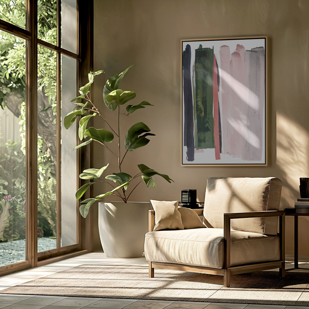 Vertical Brushstrokes | Poster