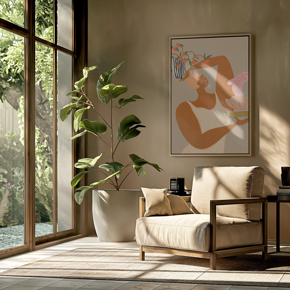 Fisch und Orangen | Poster