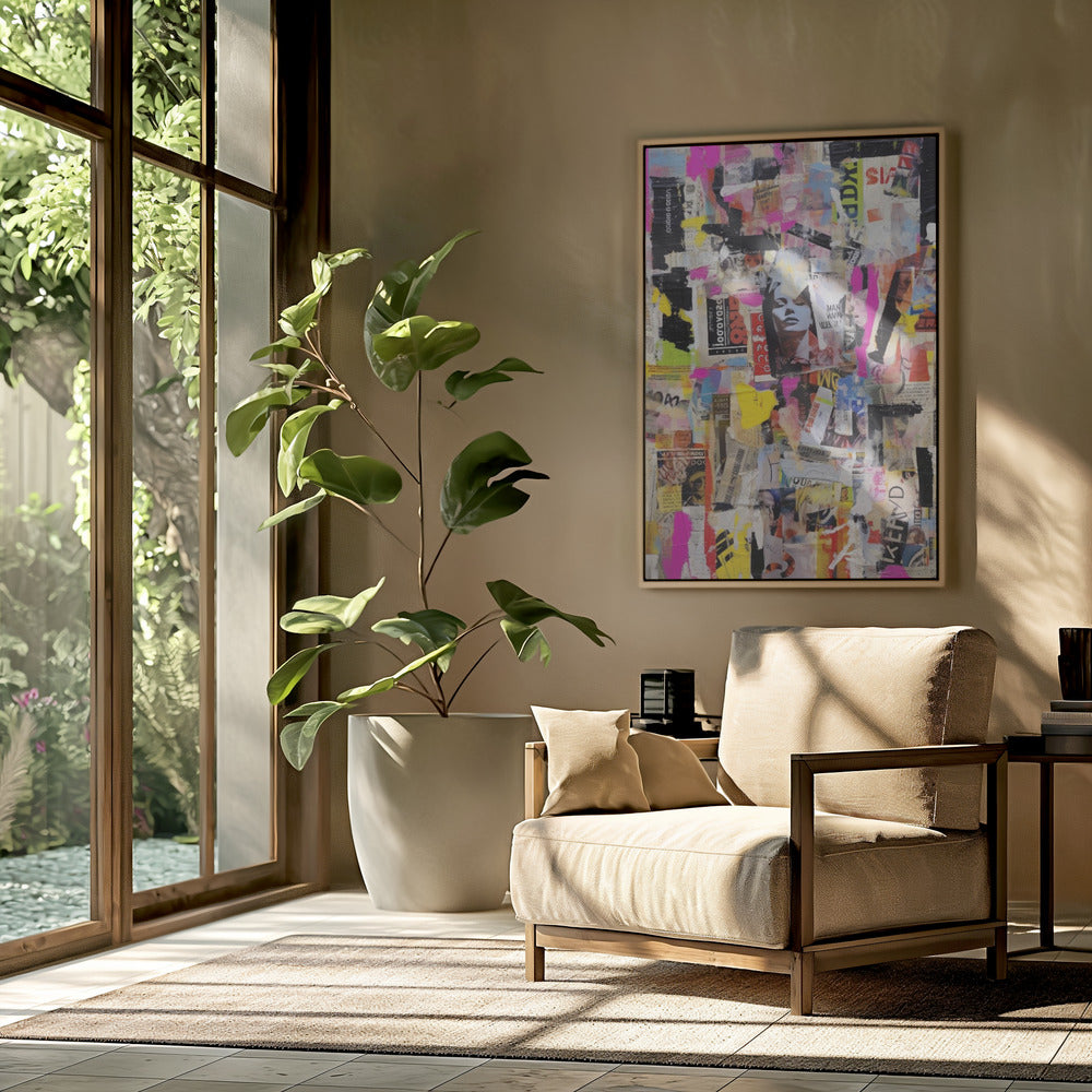 Vivid Collage Echoes | Poster