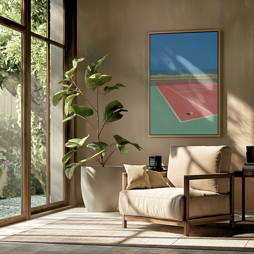 Tennis Court In the Desert | Poster