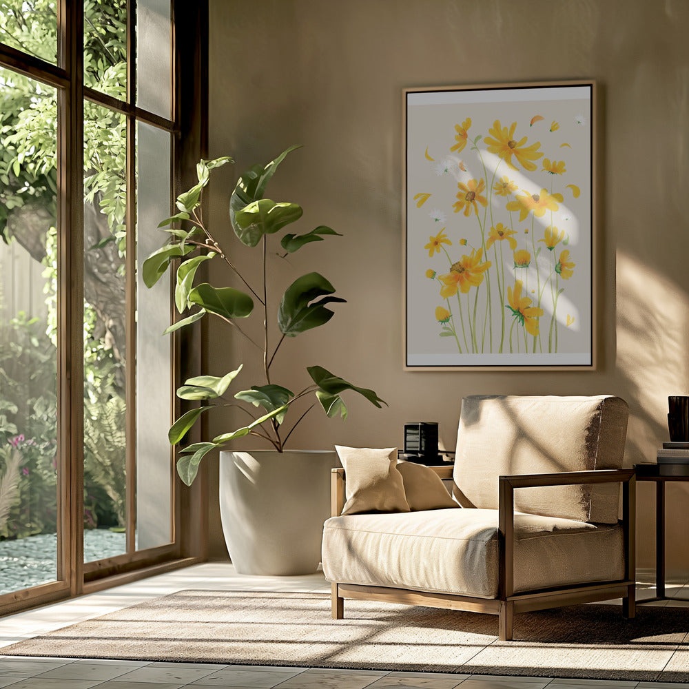 Goldene Blüten | Poster