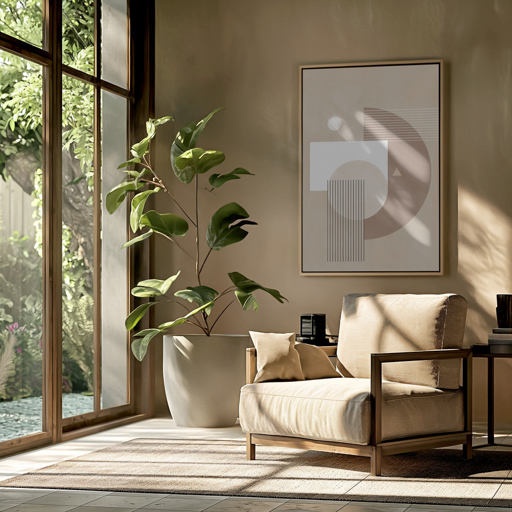 Neutral Semicircles Poster | Poster