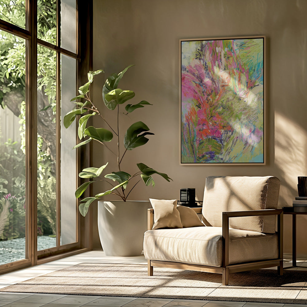 Expressionistisches buntes abstraktes Poster