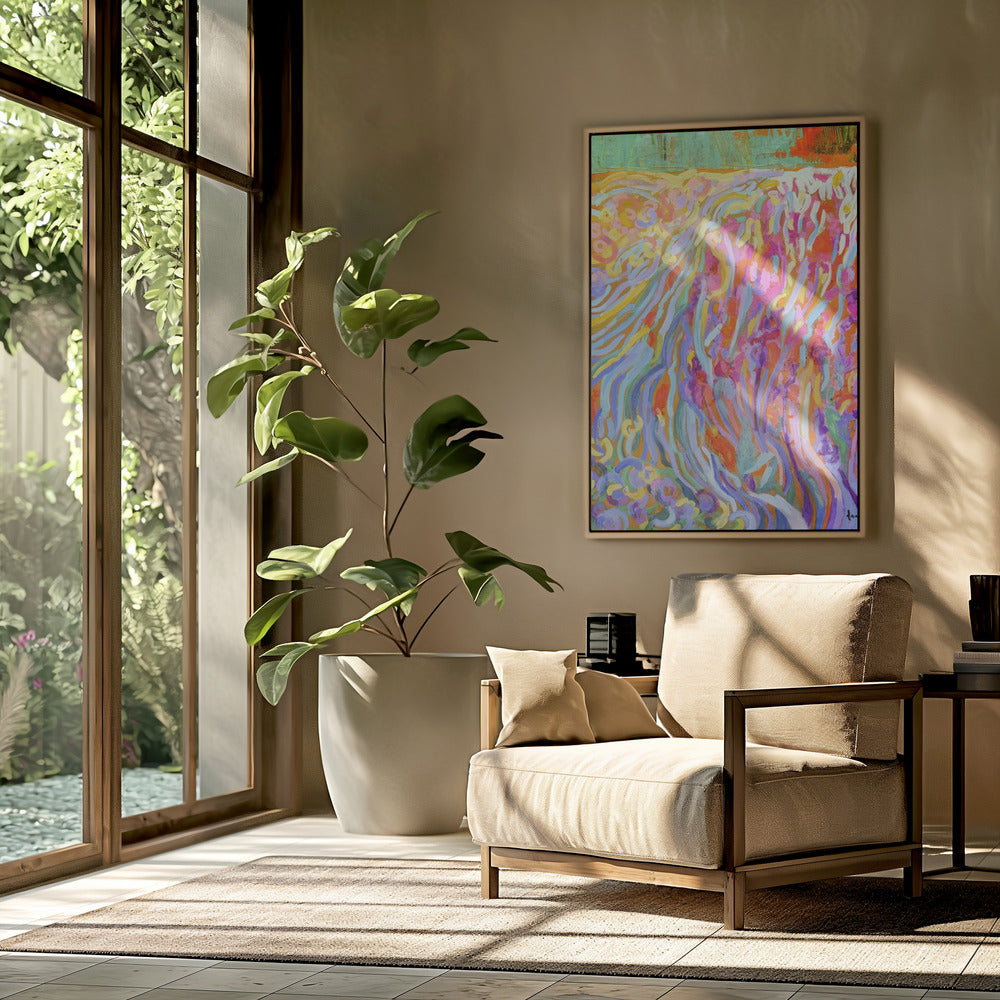 Brillante Blütenlandschaft | Poster