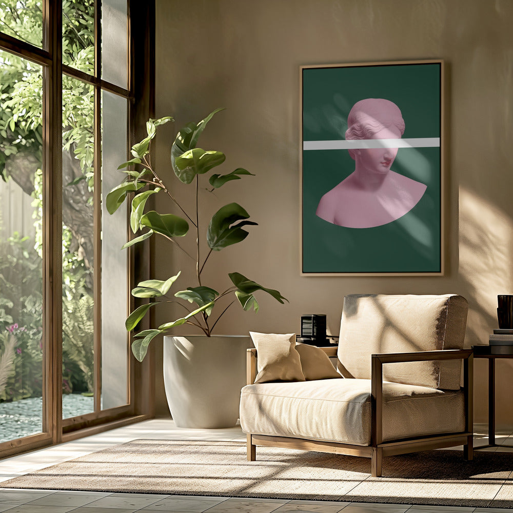 Rosa und grüne Artemis | Poster