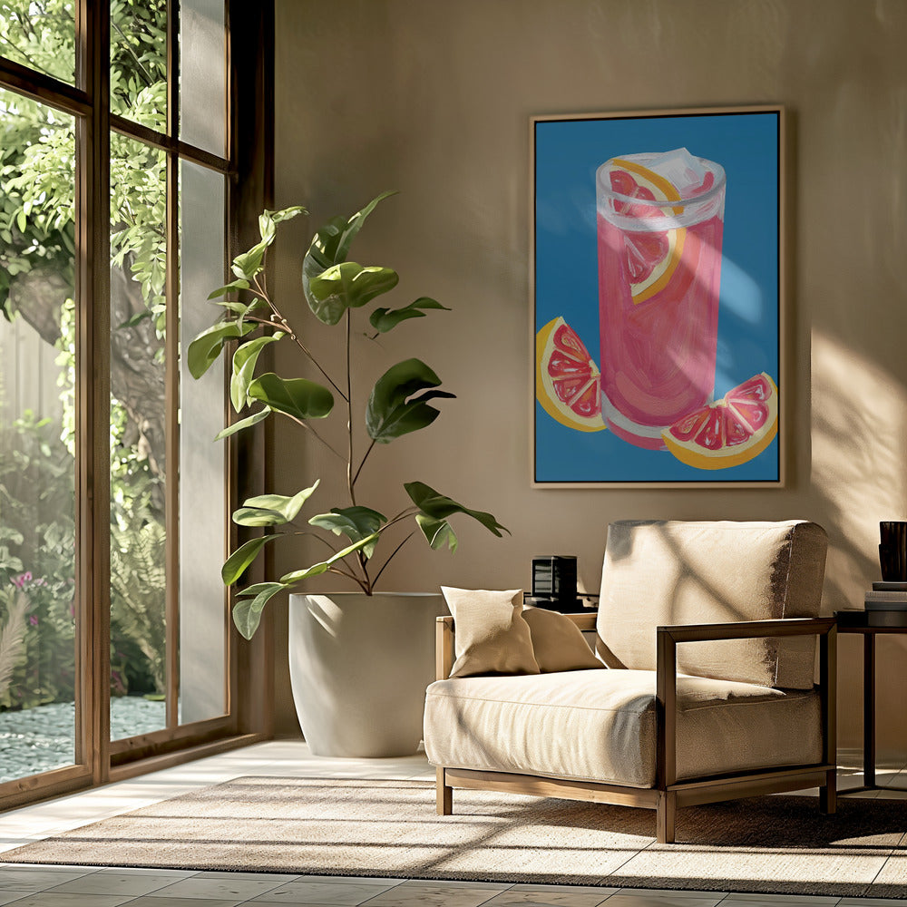 Grapefruit Paloma Blau | Poster