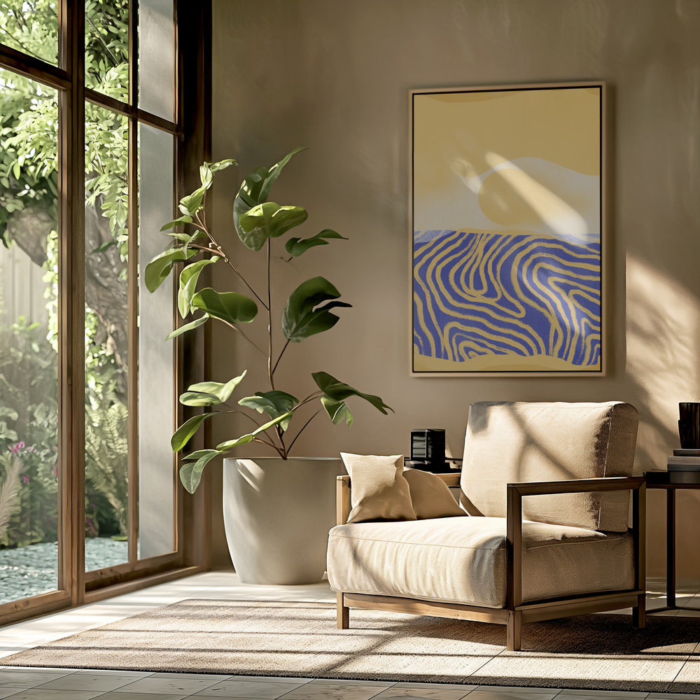 Goldene Wellen Harmonie | Poster