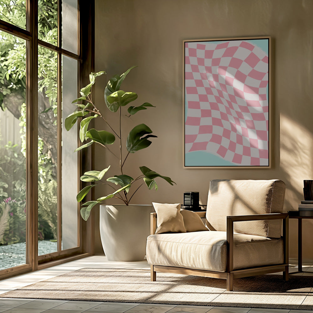 Rippled Checkered Wave | Poster