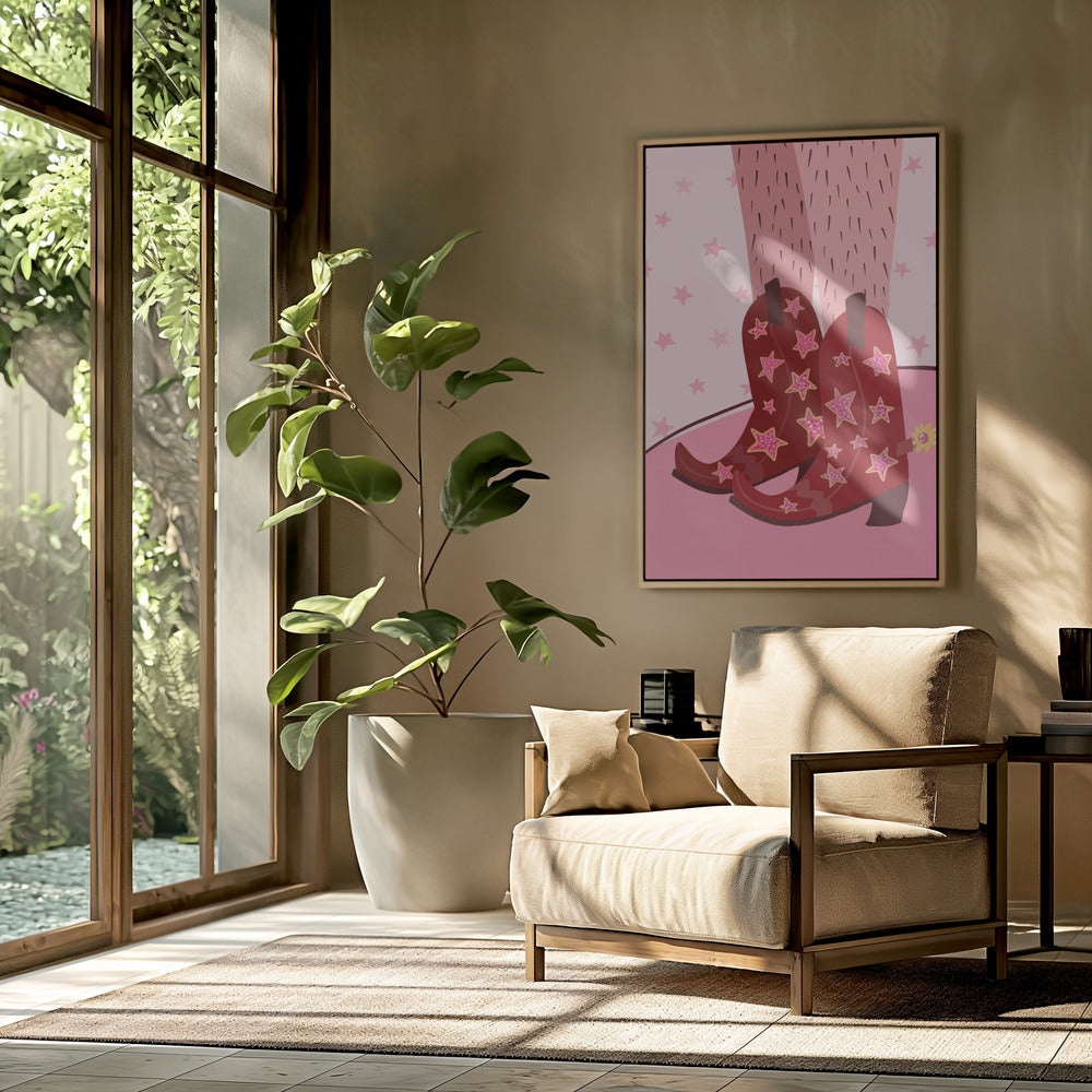 Sternenbeleuchtete Stiefel | Poster