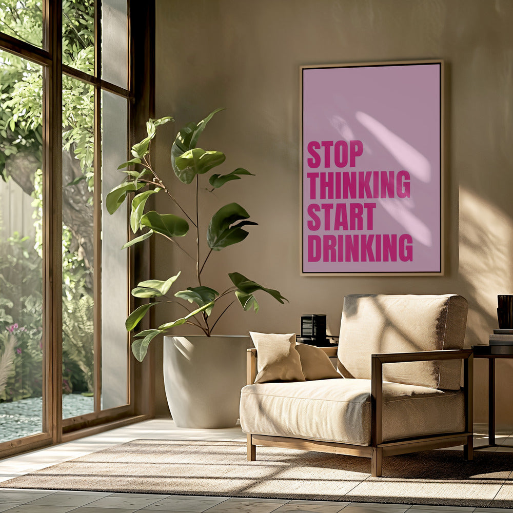 Trinken statt Denken | Poster