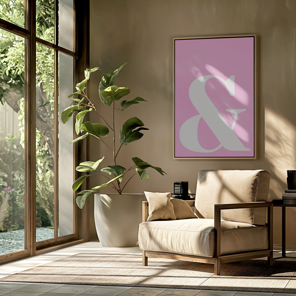 Rosa Ampersand-Charme | Poster