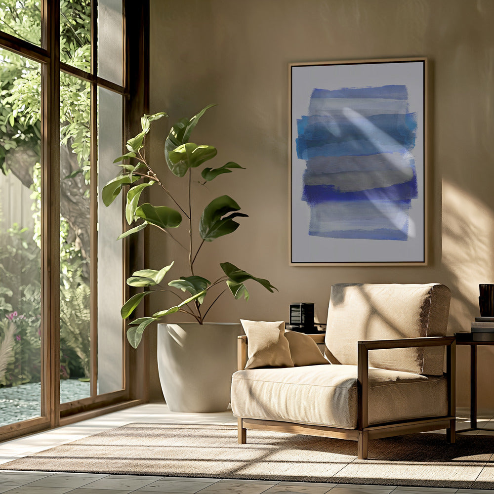 Abstract Brush Strokes 45Y | Poster
