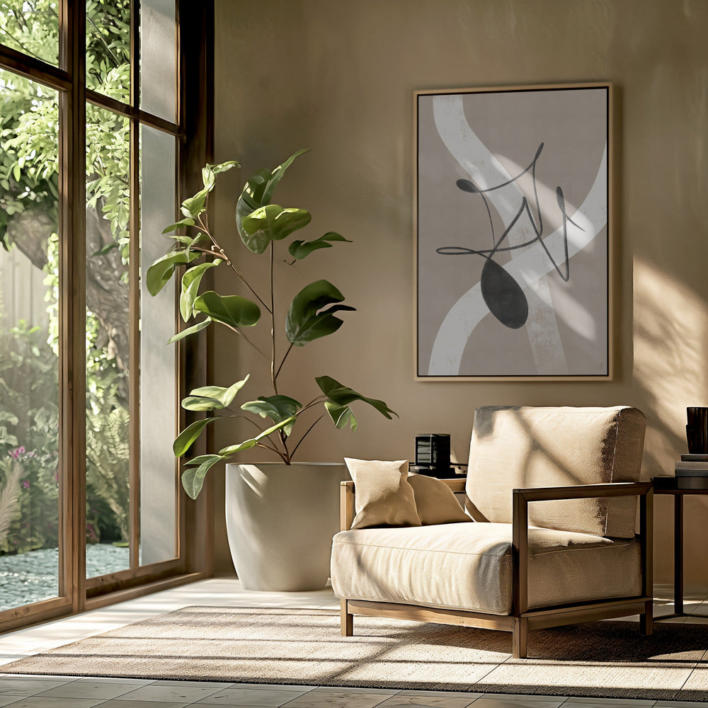 Beige abstract No.2 | Poster