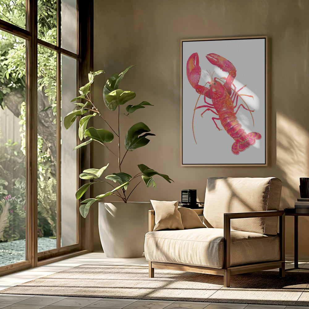 Patterned Lobster | Poster
