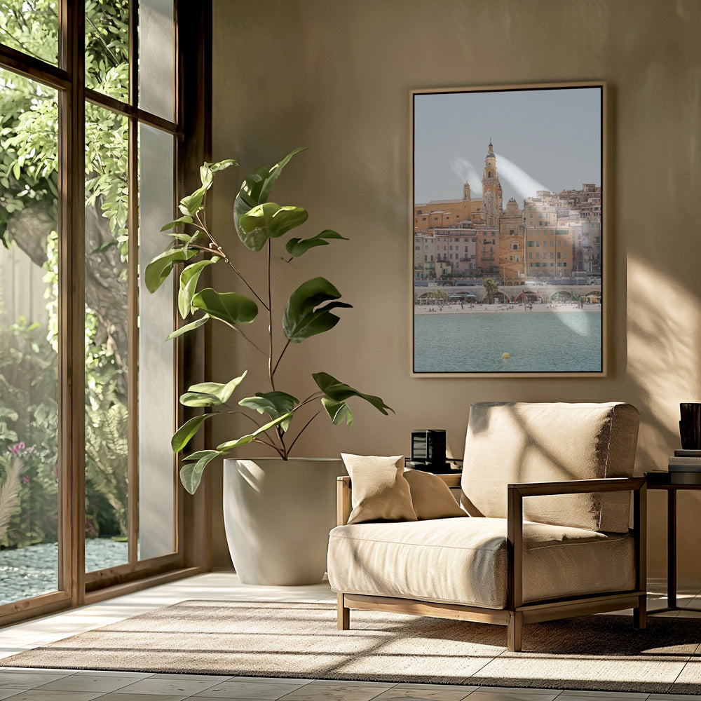 Skyline of Menton | Poster