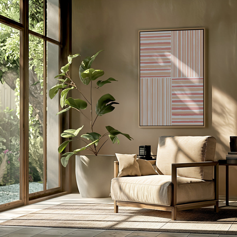 Vertical And Horizontal Stripes | Poster