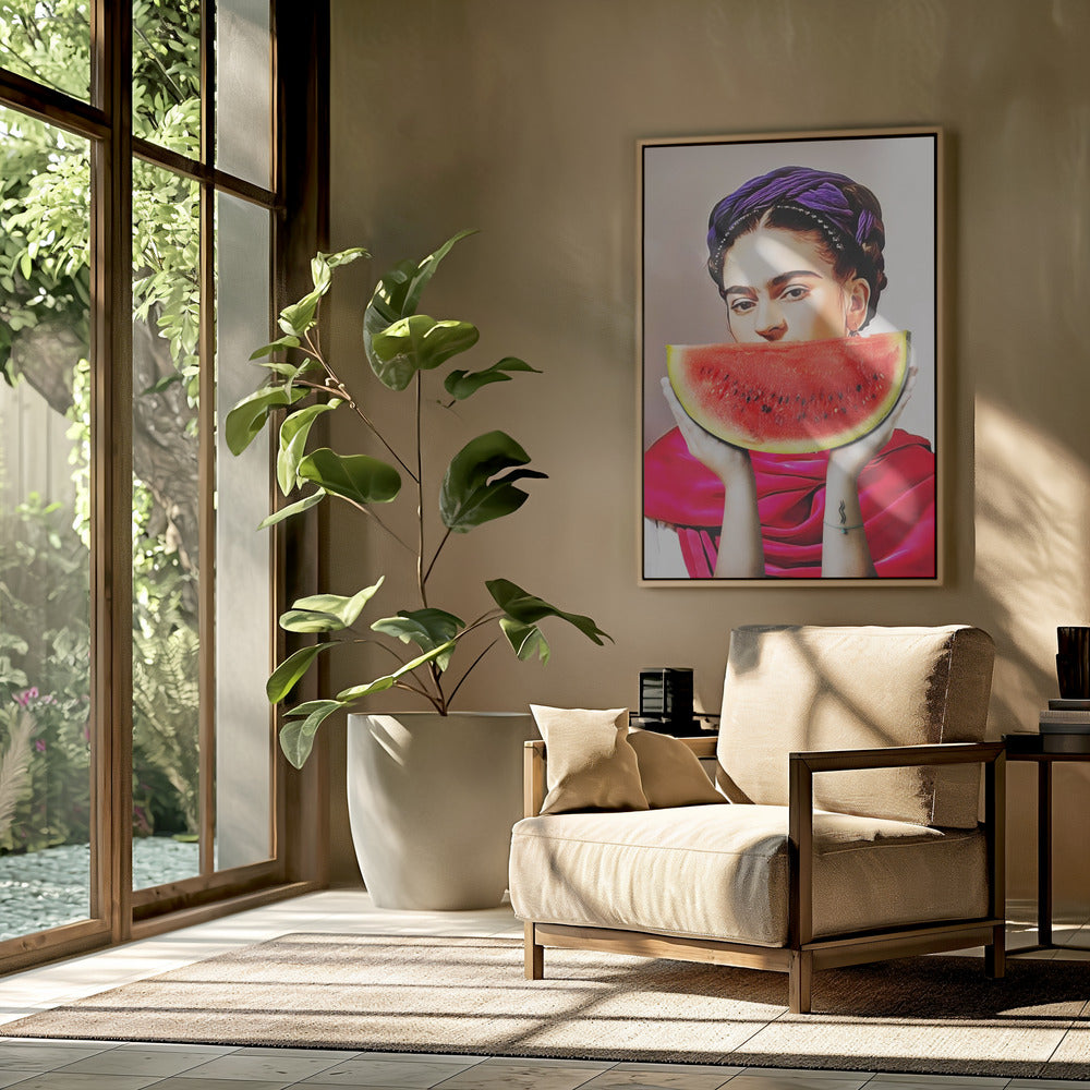 Wassermelonen-Frida | Poster
