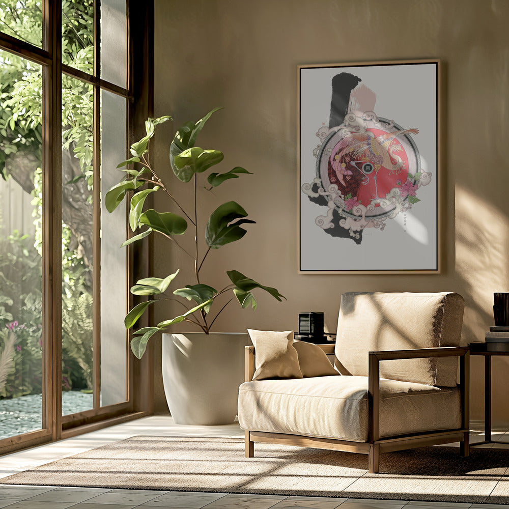 Zinnoberroter Vogel des Südens | Poster