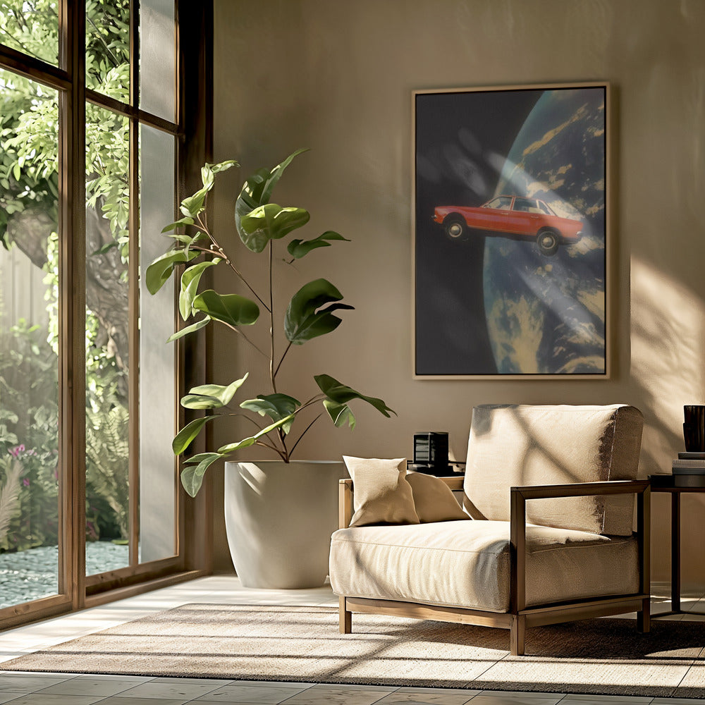Fliegendes Raumauto | Poster