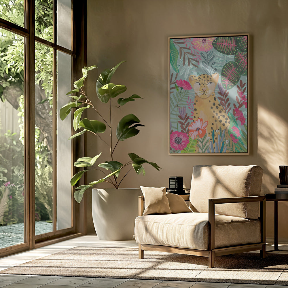 Leopard im Dschungel | Poster