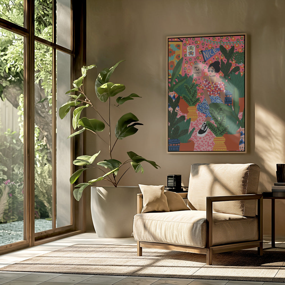 Florales Studentenzimmer | Poster