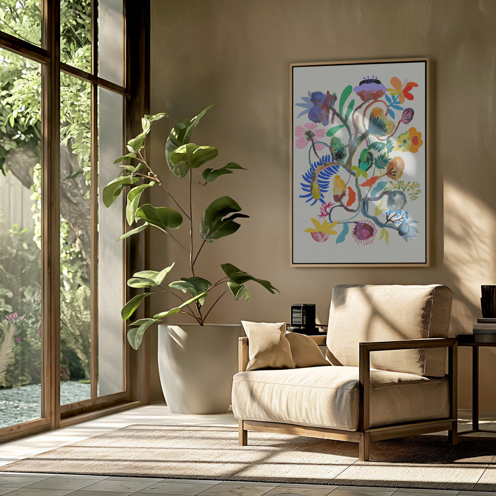9933x14043 Din 115 Abstract Floral | Poster