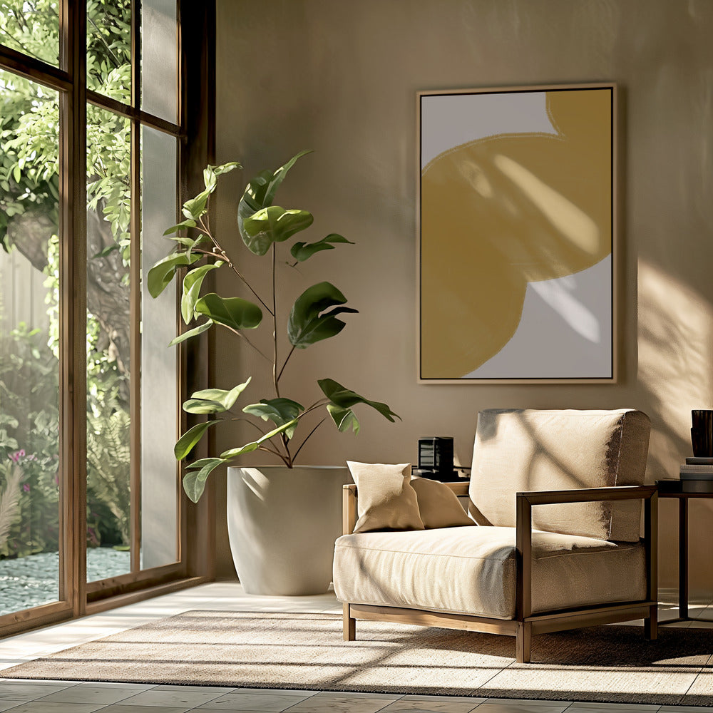 Golden Swirl Path | Poster