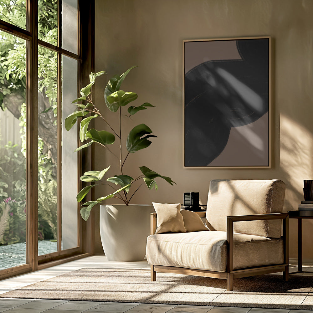 Dark Flow on Brown | Poster