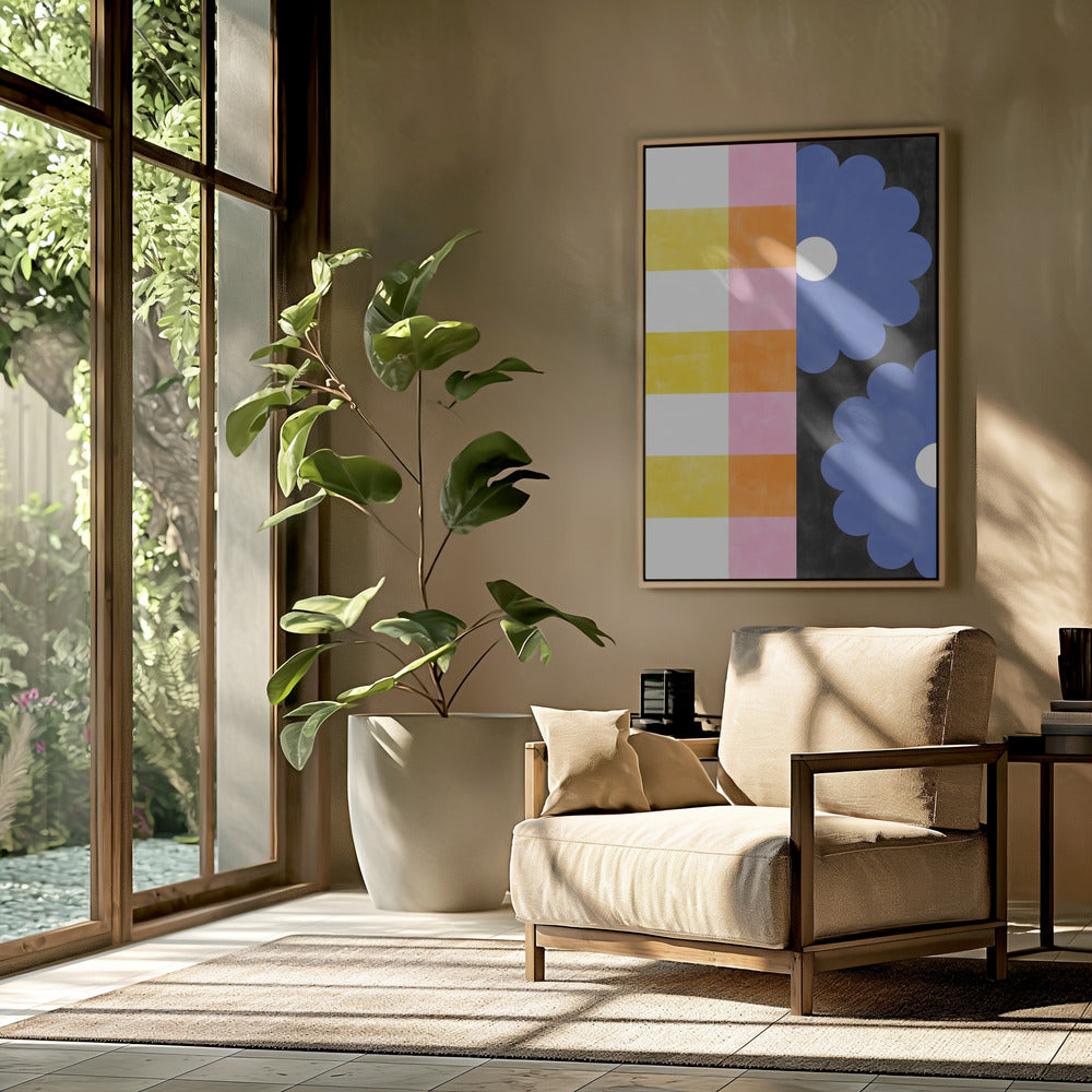 Florale Streifen | Poster