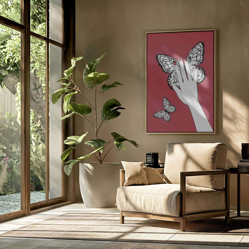 Holding a Butterfly | Poster