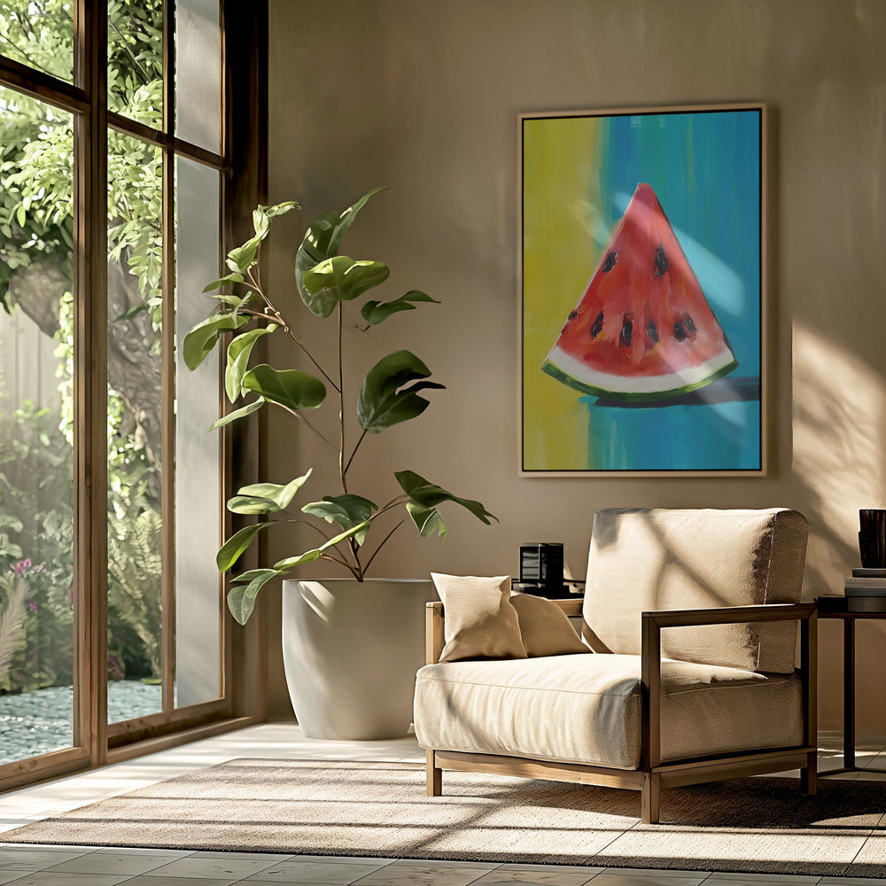 Wassermelonenscheibe | Poster