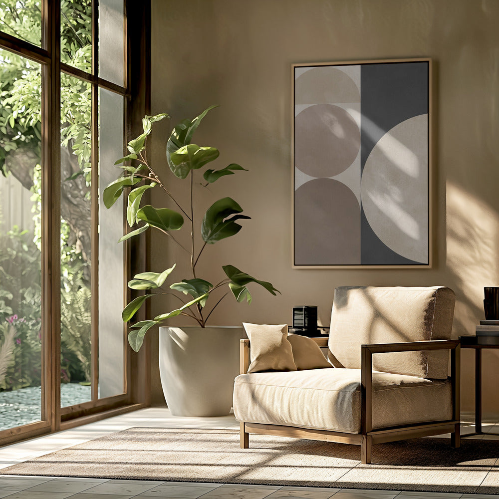 Braune Geometrie 5 | Poster