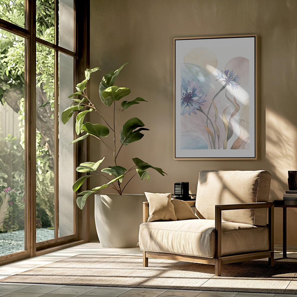 Aquarell Kornblumen | Poster