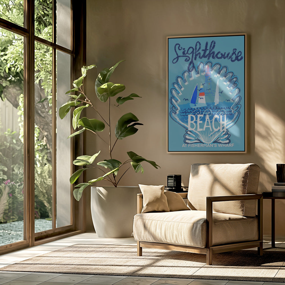 Leuchtturm-Strand-Poster 2 | Poster