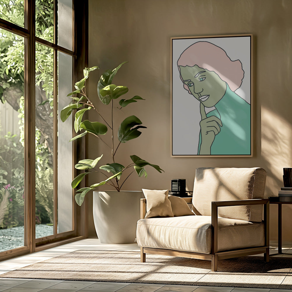 Dame denkt grün | Poster