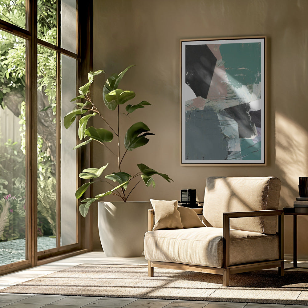 Blue Black Neutral White 3 | Poster