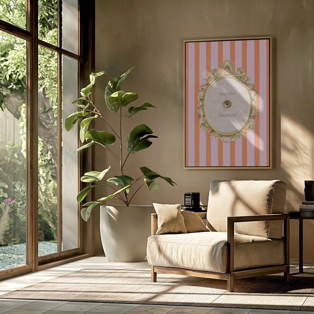 Champagnerrosaorange Verhältnis2x3 | Poster