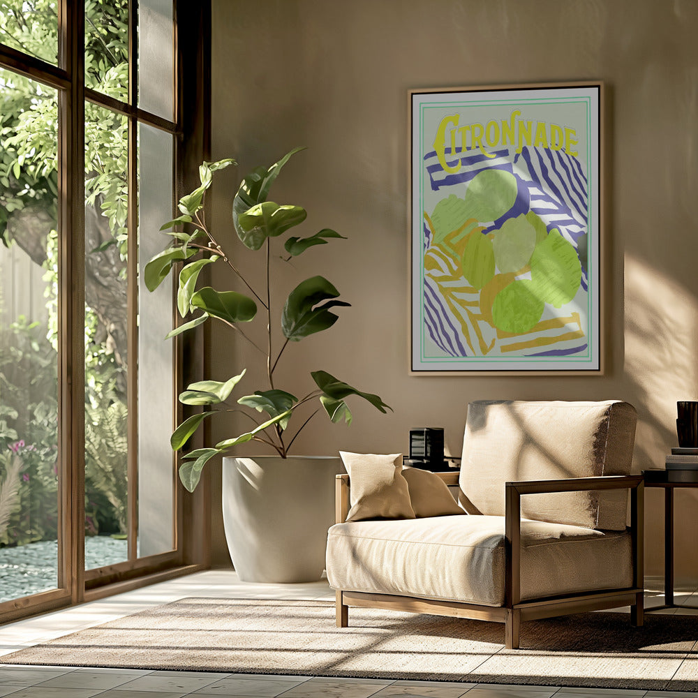 Zitronengelb und Grün | Poster