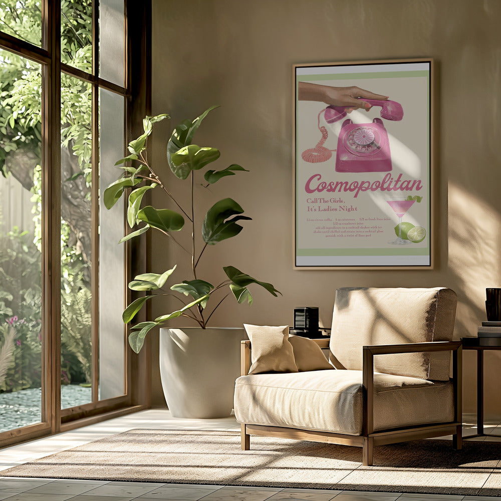JLR Cocktails Cosmopolitan | Poster