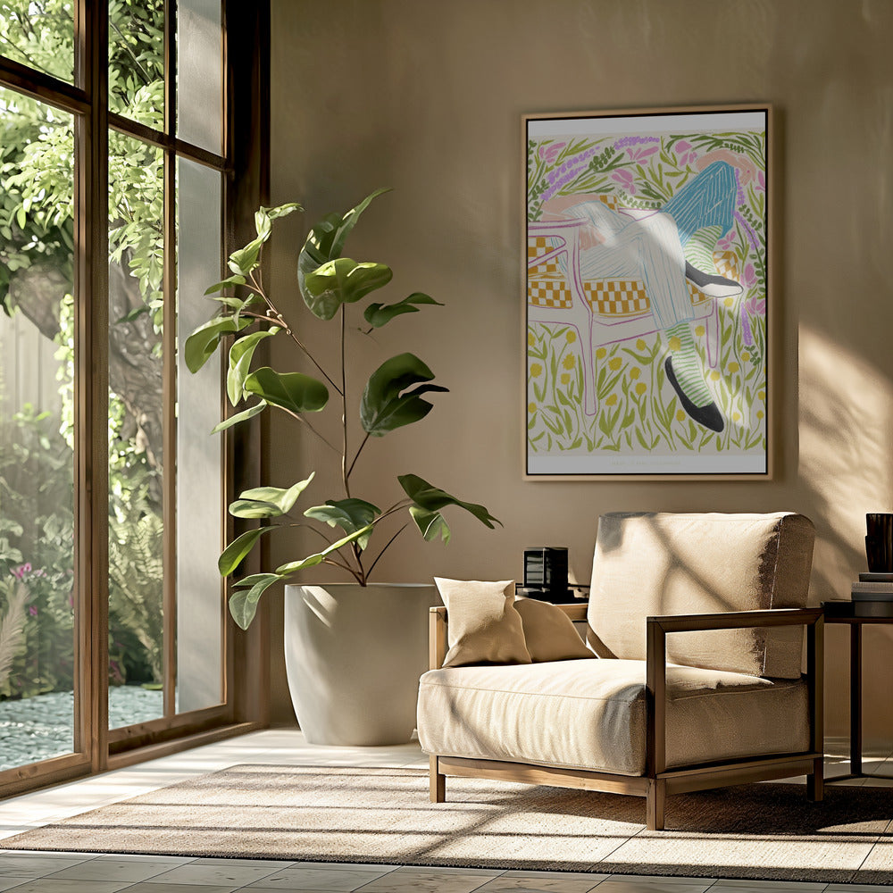 Jlr Ruhe im Garten 2 | Poster
