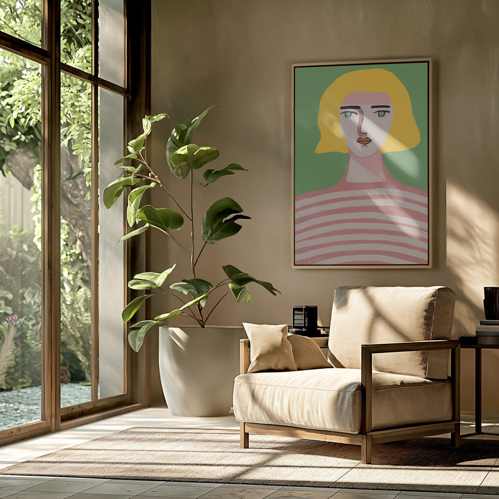 Dame mit blonden Haaren | Poster